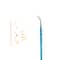 Princeton™ Select™ Artiste Series 3750 Short Handle Angle Spot Detailer Brush